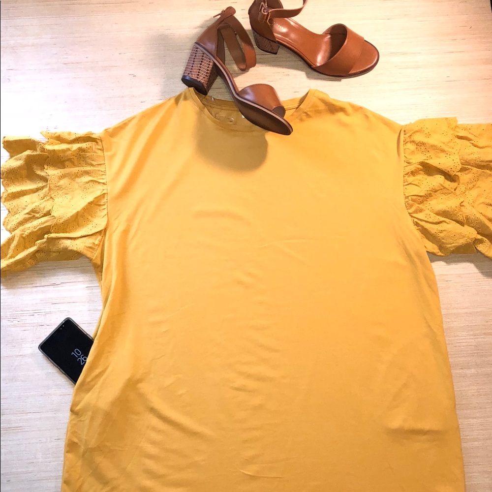 Cube Plus: Ruffle Sleeve Dress - Picture 3 of 3